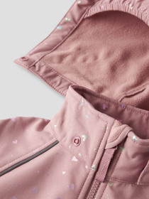 NAME IT Softshell Suit Alfa Foil Woodrose Heart
